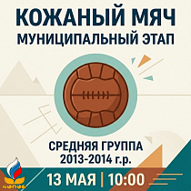 Кожаный мяч. Муниципальный этап. Средняя группа 2013-2014 г.р.